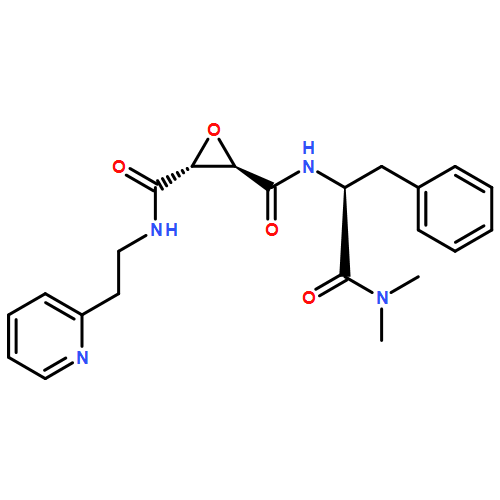 2,3-Oxiranedicarboxamide,N-[(1S)-2-(dimethylamino)-2-oxo-1-(phenylmethyl)ethyl]-N'-[2-(2-pyridinyl)ethyl]-, (2R,3R)-