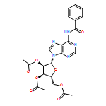 Adenosine, N-benzoyl-, 2',3',5'-triacetate