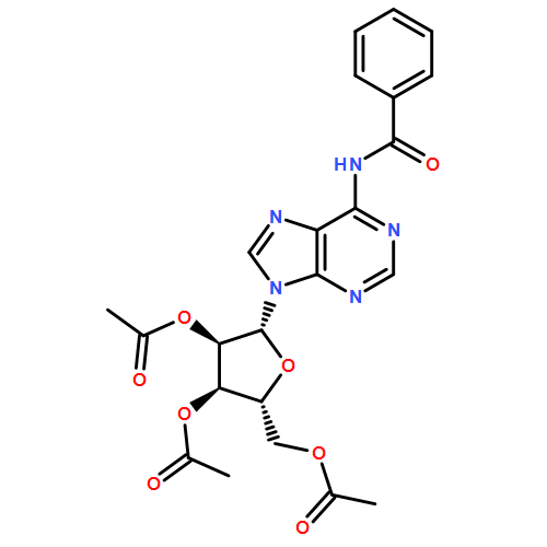 Adenosine, N-benzoyl-, 2',3',5'-triacetate