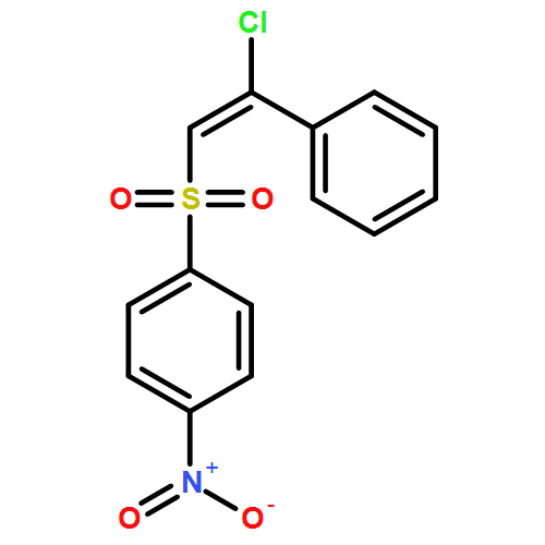 Benzene, 1-[(2-chloro-2-phenylethenyl)sulfonyl]-4-nitro-, (E)-