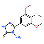 3H-1,2,4-Triazole-3-thione, 4-amino-2,4-dihydro-5-(3,4,5-trimethoxyphenyl)-