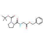 Glycine, 1-[(1,1-dimethylethoxy)carbonyl]-L-prolyl-, phenylmethyl ester