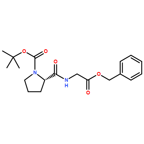 Glycine, 1-[(1,1-dimethylethoxy)carbonyl]-L-prolyl-, phenylmethyl ester