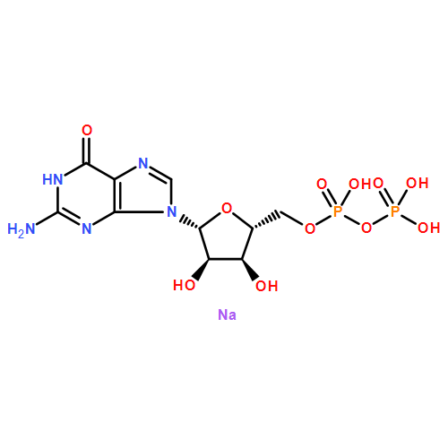 Guanosine 5'-(trihydrogen diphosphate), sodium salt (1:?)