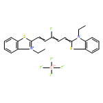 Benzothiazolium, 3-ethyl-2-[5-(3-ethyl-2(3H)-benzothiazolylidene)-3-fluoro-1,3-pentadien-1-yl]-, tetrafluoroborate(1-) (1:1)