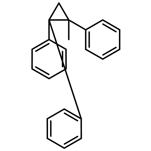 Benzene, 1,1',1''-(1-methyl-1-cyclopropanyl-2-ylidene)tris- (9CI)