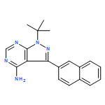 1H-Pyrazolo[3,4-d]pyrimidin-4-amine,1-(1,1-dimethylethyl)-3-(2-naphthalenyl)-