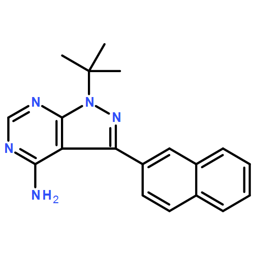 1H-Pyrazolo[3,4-d]pyrimidin-4-amine,1-(1,1-dimethylethyl)-3-(2-naphthalenyl)-