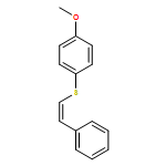 Benzene, 1-methoxy-4-[(2-phenylethenyl)thio]-, (Z)-