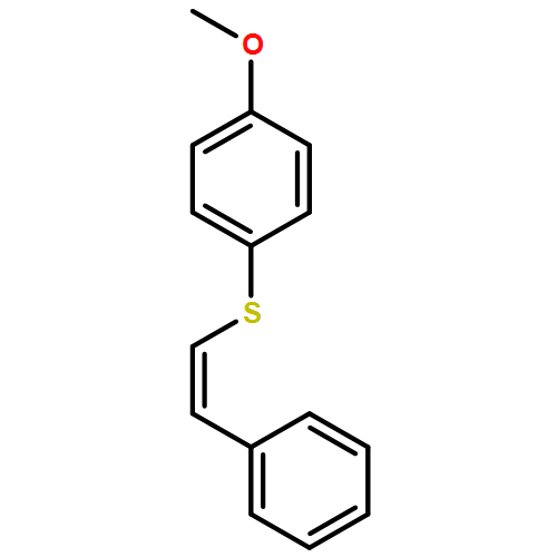 Benzene, 1-methoxy-4-[(2-phenylethenyl)thio]-, (Z)-