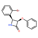 2-Azetidinone, 4-(2-bromophenyl)-3-phenoxy-, (3R,4S)-rel-