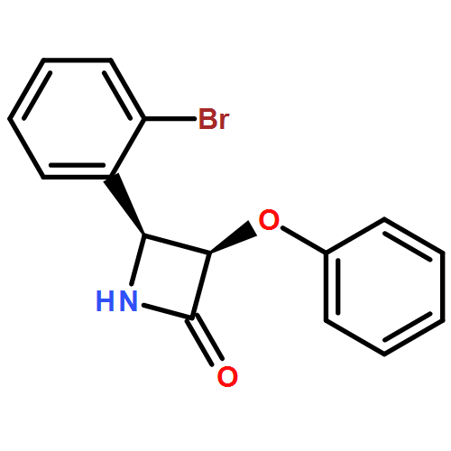 2-Azetidinone, 4-(2-bromophenyl)-3-phenoxy-, (3R,4S)-rel-