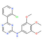 1,3,5-Triazin-2-amine,4-(2-chloro-3-pyridinyl)-N-(3,4,5-trimethoxyphenyl)-