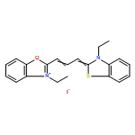 Benzoxazolium,3-ethyl-2-[3-(3-ethyl-2(3H)-benzothiazolylidene)-1-propenyl]-, iodide