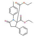 2,2-Pyrrolidinedicarboxylic acid, 1-(4-methylphenyl)-5-oxo-3-phenyl-, 2,2-diethyl ester