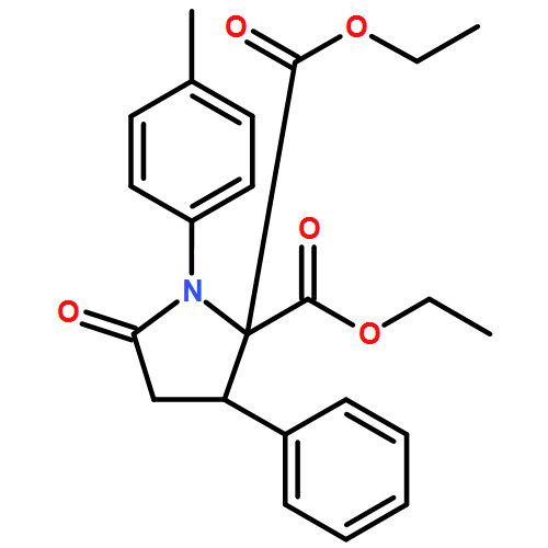 2,2-Pyrrolidinedicarboxylic acid, 1-(4-methylphenyl)-5-oxo-3-phenyl-, 2,2-diethyl ester