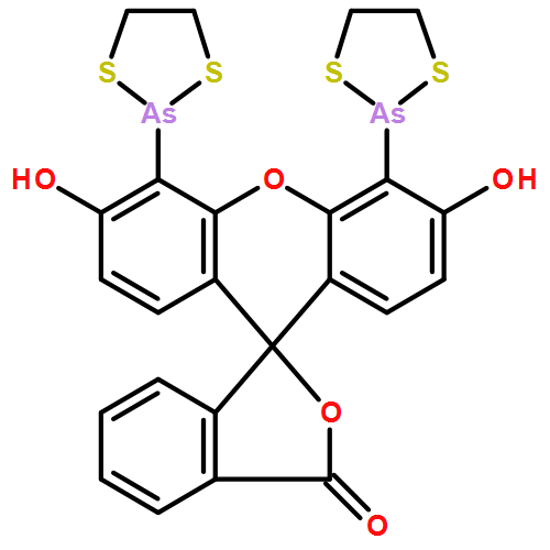 Spiro[isobenzofuran-1(3H),9'-[9H]xanthen]-3-one,4',5'-bis(1,3,2-dithiarsolan-2-yl)-3',6'-dihydroxy-