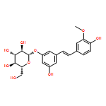 β-D-Glucopyranoside, 3-hydroxy-5-[(1E)-2-(4-hydroxy-3-methoxyphenyl)ethenyl]phenyl