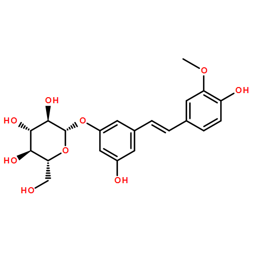 β-D-Glucopyranoside, 3-hydroxy-5-[(1E)-2-(4-hydroxy-3-methoxyphenyl)ethenyl]phenyl