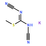 Carbamimidothioic acid, N,N'-dicyano-, methyl ester, potassium salt