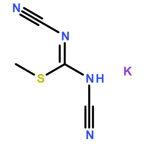 Carbamimidothioic acid, N,N'-dicyano-, methyl ester, potassium salt