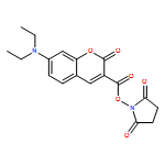 2H-1-Benzopyran-3-carboxylicacid, 7-(diethylamino)-2-oxo-, 2,5-dioxo-1-pyrrolidinyl ester