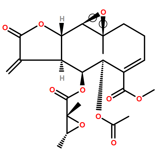 Oxireno[9,10]cyclodeca[1,2-b]furan-5-carboxylic acid, 6-(acetyloxy)-7-[[[(2R,3R)-2,3-dimethyl-2-oxiranyl]carbonyl]oxy]-1a,2,3,6,7,7a,8,9,10a,10b-