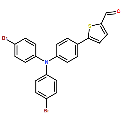 5-(4-(bis(4-bromophenyl)amino)phenyl)thiophene-2-carbaldehyde