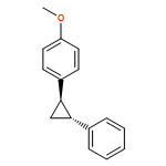 Benzene, 1-methoxy-4-(2-phenylcyclopropyl)-, trans-