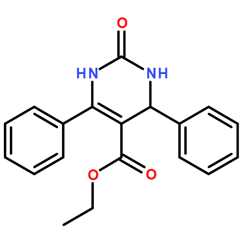 5-Pyrimidinecarboxylic acid, 1,2,3,4-tetrahydro-2-oxo-4,6-diphenyl-, ethyl ester