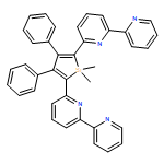 2,2'-Bipyridine, 6-(5-[2,2'-bipyridin]-6-yl-1,1-dimethyl-3,4-diphenylsilacyclopenta-2,4-dien-2-yl)-