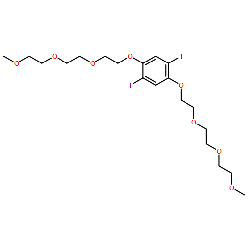 Benzene, 1,4-diiodo-2,5-bis[2-[2-(2-methoxyethoxy)ethoxy]ethoxy]-