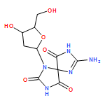 1,3,6,8-Tetraazaspiro[4.4]non-6-ene-2,4,9-trione, 7-amino-1-(2-deoxy-β-D-erythro-pentofuranosyl)-, (5S)-