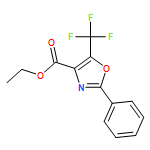 4-Oxazolecarboxylic acid, 2-phenyl-5-(trifluoromethyl)-, ethyl ester