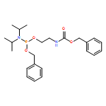 5-Oxa-2,7-diaza-6-phosphanonanoic acid, 8-methyl-7-(1-methylethyl)-6-(phenylmethoxy)-, phenylmethyl ester