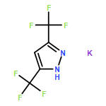 1H-Pyrazole, 3,5-bis(trifluoromethyl)-, potassium salt