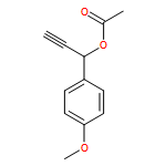 Benzenemethanol, α-ethynyl-4-methoxy-, acetate, (αR)- (9CI)