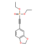 Phosphonic acid, P-[2-(1,3-benzodioxol-5-yl)ethynyl]-, diethyl ester