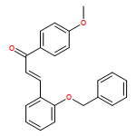 2-Propen-1-one, 1-(4-methoxyphenyl)-3-[2-(phenylmethoxy)phenyl]-, (E)- (9CI)