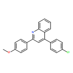 Quinoline, 4-(4-chlorophenyl)-2-(4-methoxyphenyl)-