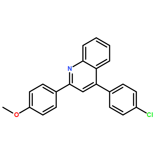 Quinoline, 4-(4-chlorophenyl)-2-(4-methoxyphenyl)-