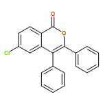 1H-2-Benzopyran-1-one, 6-chloro-3,4-diphenyl-