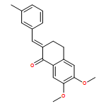 1(2H)-Naphthalenone, 3,4-dihydro-6,7-dimethoxy-2-[(3-methylphenyl)methylene]-, (2E)-