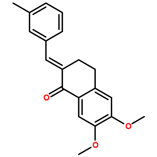 1(2H)-Naphthalenone, 3,4-dihydro-6,7-dimethoxy-2-[(3-methylphenyl)methylene]-, (2E)-