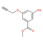 Benzoic acid, 3-hydroxy-5-(2-propyn-1-yloxy)-, methyl ester