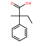 Benzeneacetic acid, α-ethyl-α-methyl-