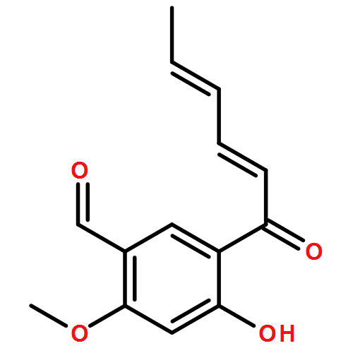 Benzaldehyde, 4-hydroxy-2-methoxy-5-(1-oxo-2,4-hexadienyl)-, (E,E)-