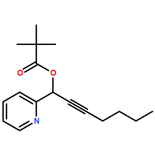 Propanoic acid, 2,2-dimethyl-, 1-(2-pyridinyl)-2-heptyn-1-yl ester