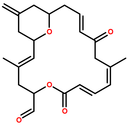 6,21-Dioxabicyclo[15.3.1]heneicosa-2,8,10,14-tetraene-5-carboxaldehyde, 3,11-dimethyl-19-methylene-7,13-dioxo-, (1S,2E,5S,8E,10Z,14E,17S)-