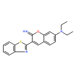 2H-1-Benzopyran-7-amine, 3-(2-benzothiazolyl)-N,N-diethyl-2-imino-